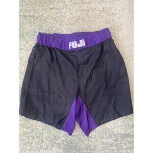 Fuji - Size 28" - Essential Grappling Blue Fight Shorts Purple/Black Jiu Jitsu